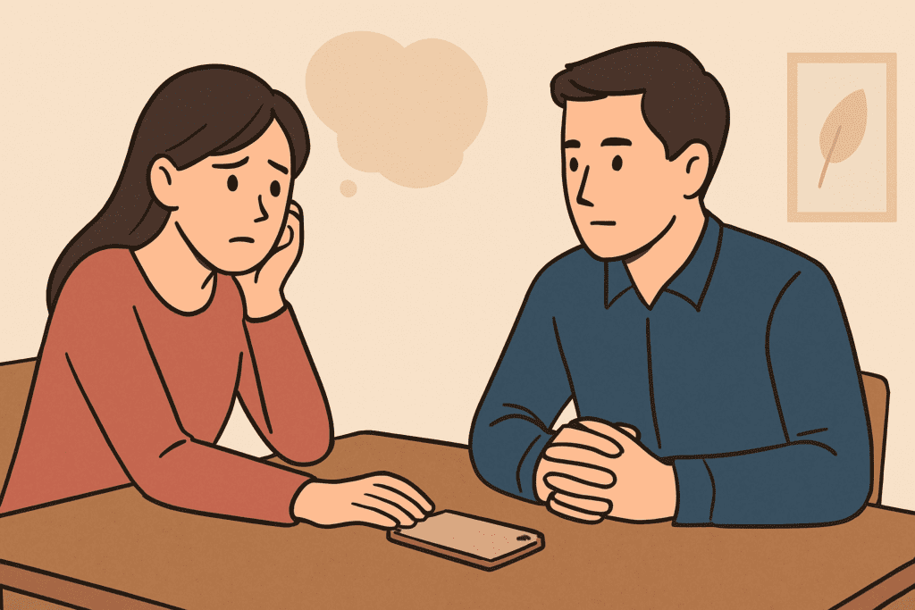 スマホを裏返しに置く妻への対処法と冷静な対応の仕方